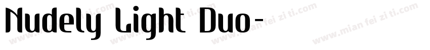Nudely Light Duo字体转换
